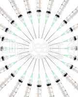 Syringes in a circle