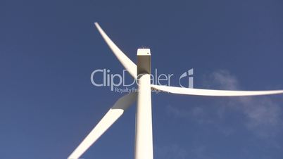 Windmill on blue sky