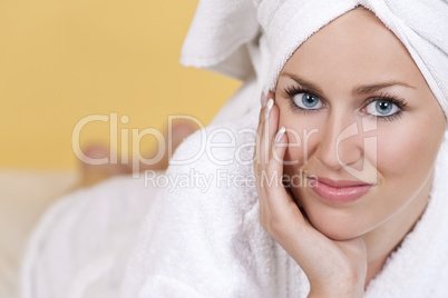 Woman Waiting For A Spa Treatment