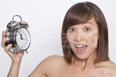 Clock with Woman