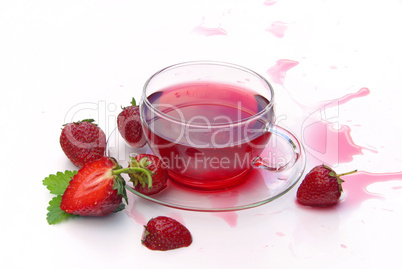 Tee Erdbeere - strawberry tea 03
