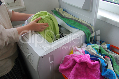 Wäsche waschen - washing clothes 02