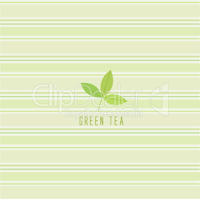 Green Tea Tapete/Blatt