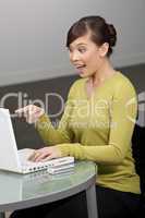 Laptop with Woman