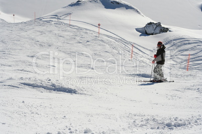 Skifahrerin