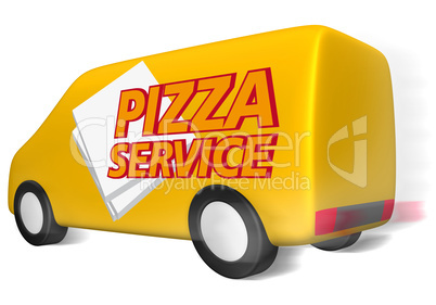 delivery van pizza service