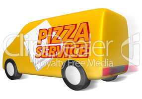 delivery van pizza service