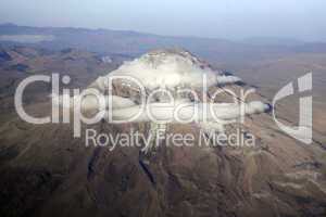 Chimborazo volcano ecuador from the air