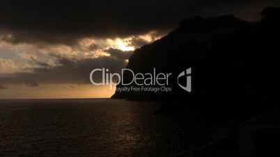 Küste von Madeira im Abendlicht