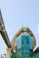 The Palm Jumeirah monorail station, Dubai, UAE