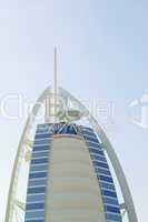 Burj al Arab hotel during sunset, Dubai, UAE