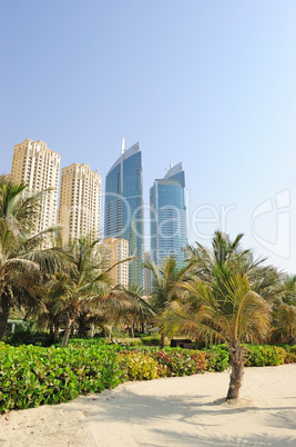 Recreation area of luxurious hotel, Dubai, UAE