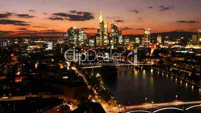 Zeitraffer Panorama Frankfurt am Main Time Lapse