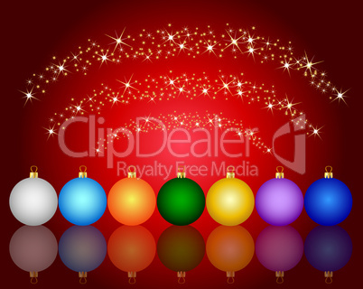 colorful christmas ball background