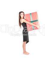 Woman with present