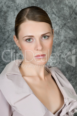 Closeup Portrait Of Woman