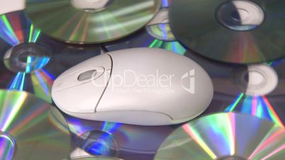 Computer mouse CD DVD rotate