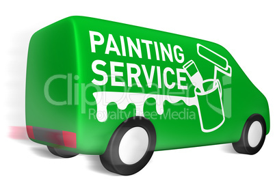 delivery van painting service