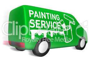 delivery van painting service
