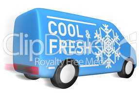 delivery van cool and fresh