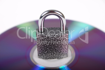 The hinged lock on compact disk