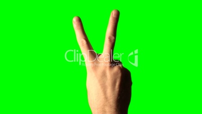Handzeichen für Frieden