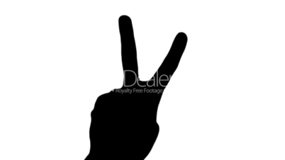 Handzeichen für Frieden