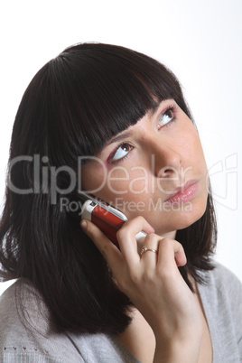 girl speaking by phone