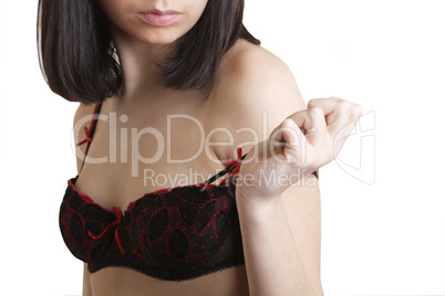 young woman torso