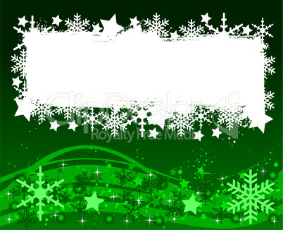 Grüner Weihnachtshintergrund - Ihr Text hier