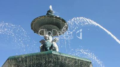 Beautiful Fountain in Lisbon