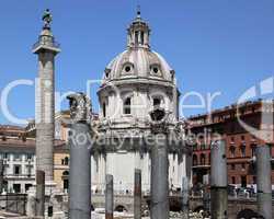 Trajans column in Rome, Italy