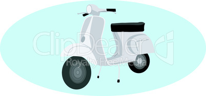 Graue Vespa