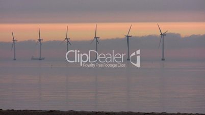 Ocean wind turbines af dawn