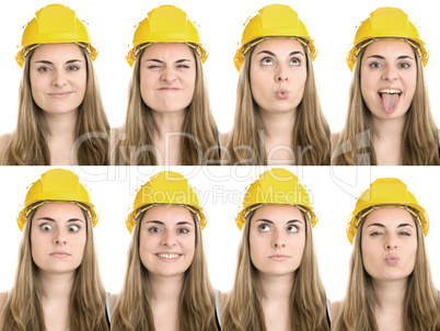 Bauarbeiterin mit den tausend Gesichtern