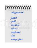 Shopping list