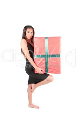Woman with present