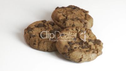 Chocolate cookies rotate