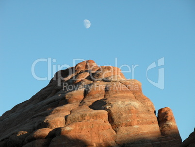 Moon in Arches National Park, 2004