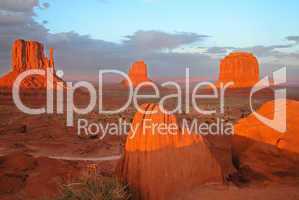 Sunset in Monument Valley National Park, 2004