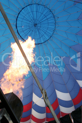 Fire Inside A Hot Air Balloon