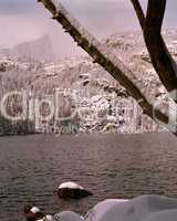 Snow Dusting On Bear Lake