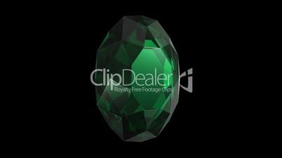 Emerald diamond cut rotation with mask
