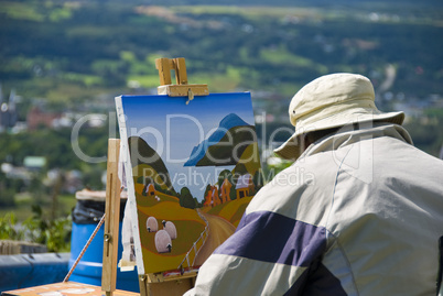 Painter in Quebec, 2008