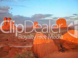 Sunset in Monument Valley, U.S.A., August 2004