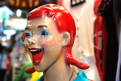 Mannequin in Bangkok Market, Thailand, August 2007