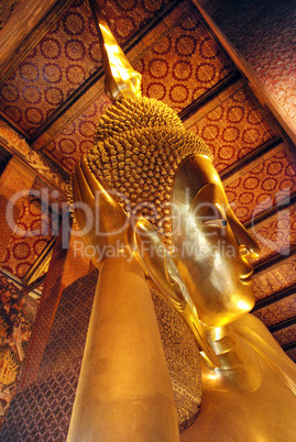 Buddha Statue in a Bangkok Temple, Thailand, August 2007