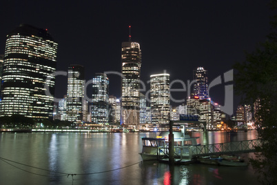Brisbane River by Night, Australia, August 2009