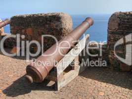 Cannons in Capo Verde. May 2003
