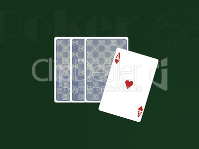 Pocker Cards with 1 ace